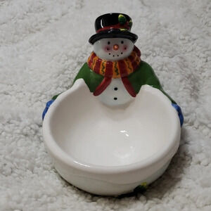 Boston Warehouse Vintage 2002 Ceramic Christmas Dish